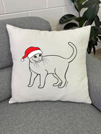 Burmese Christmas Edition Linen Cushion Cover