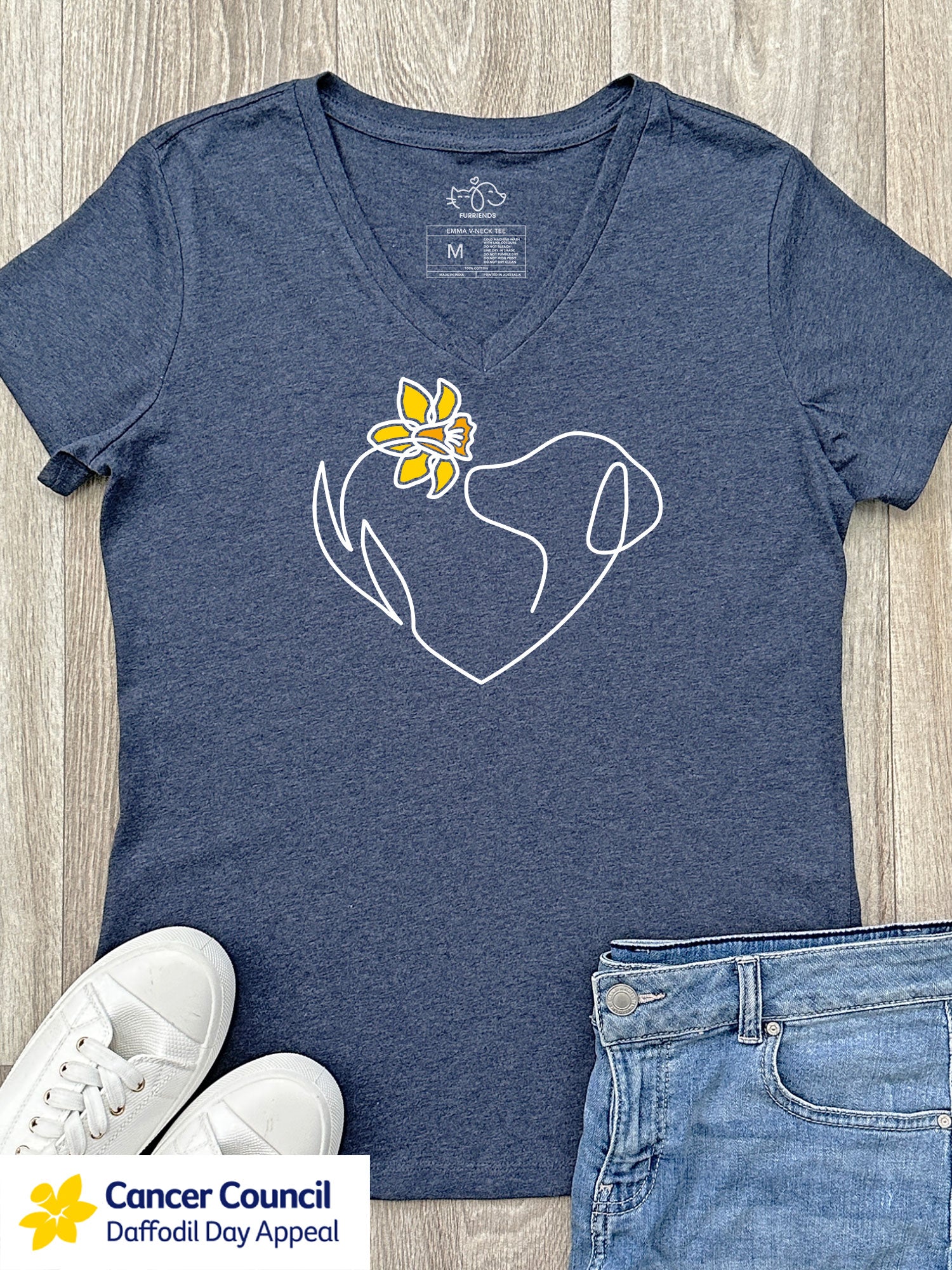 LIMITED EDITION Unbroken Dog Emma V-Neck Tee