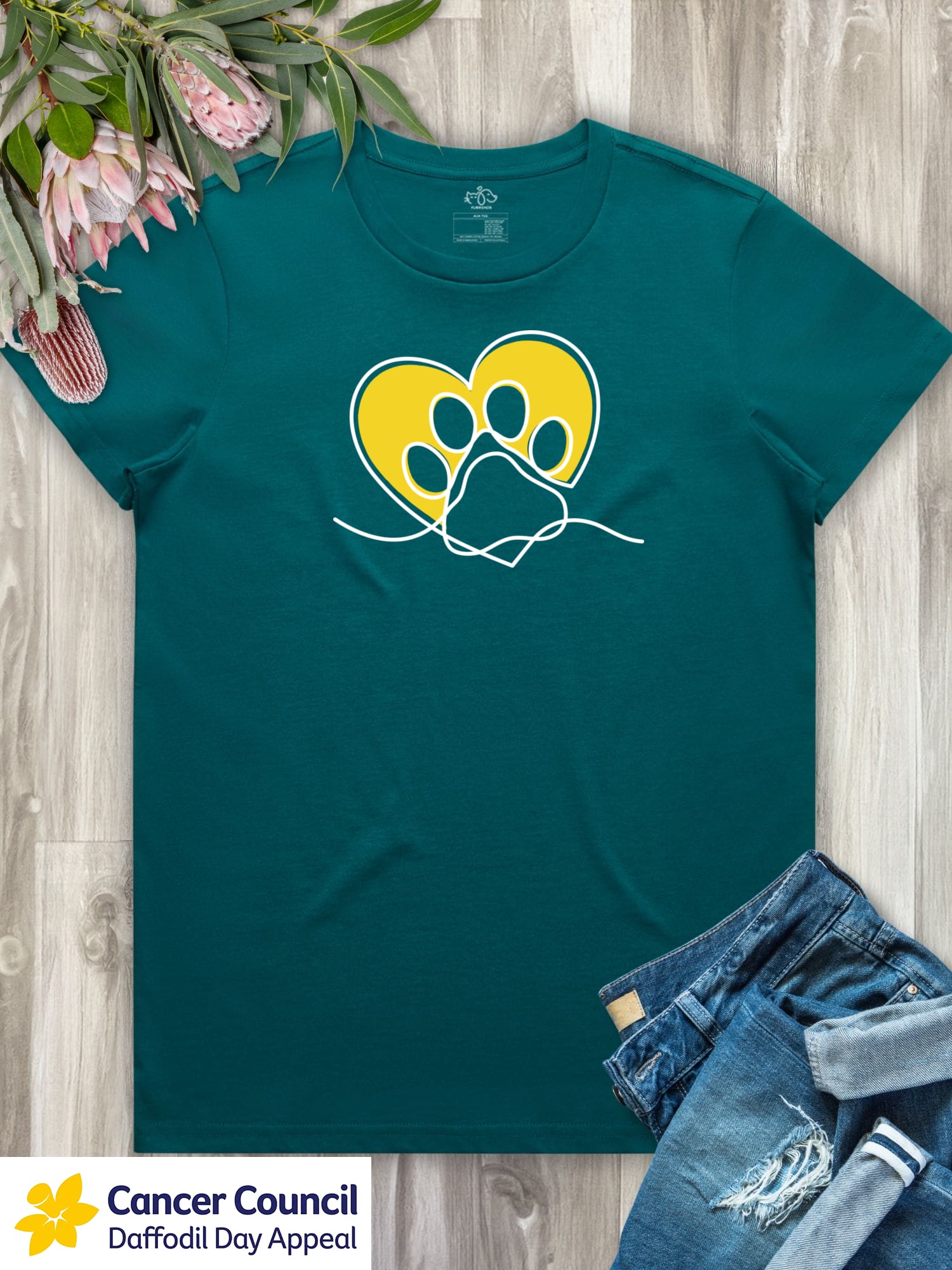 LIMITED EDITION Paw Prints On My Heart Ava Women's Regular Fit Tee