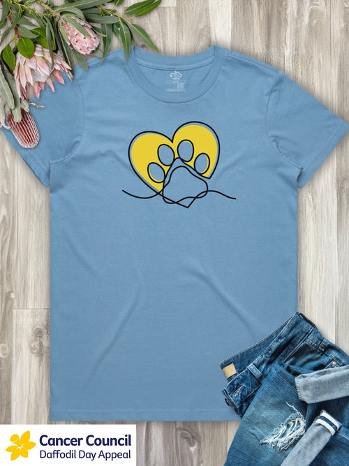 LIMITED EDITION Paw Prints On My Heart Ava Women's Regular Fit Tee