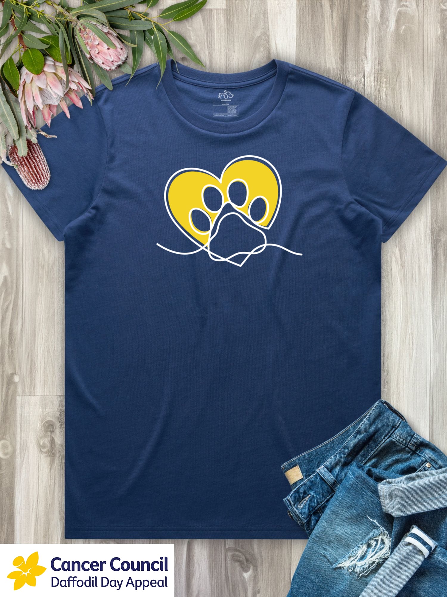 LIMITED EDITION Paw Prints On My Heart Ava Women's Regular Fit Tee