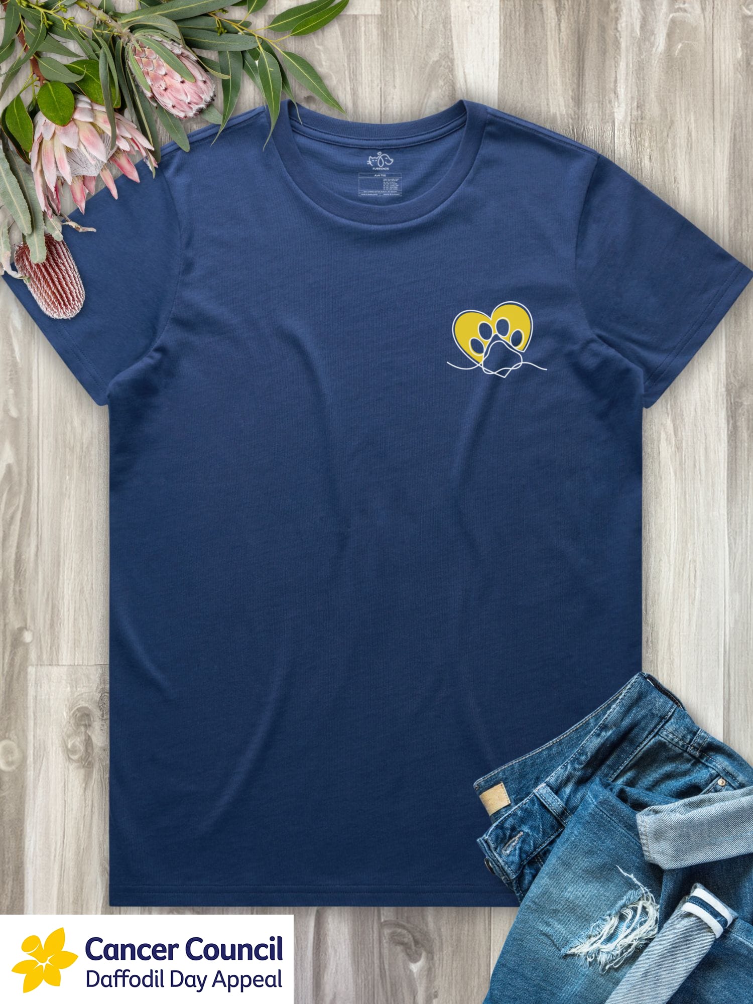 LIMITED EDITION Paw Prints On My Heart Ava Women's Regular Fit Tee