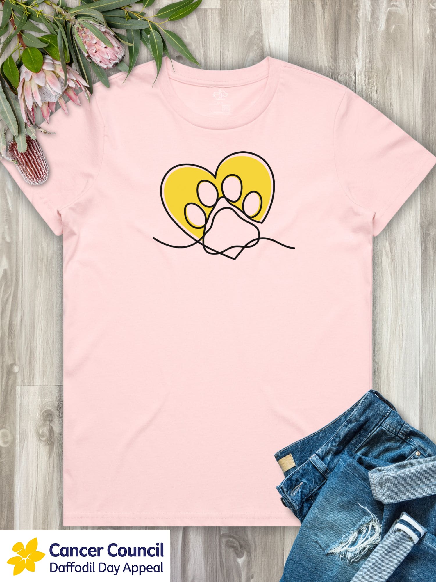 LIMITED EDITION Paw Prints On My Heart Ava Women's Regular Fit Tee