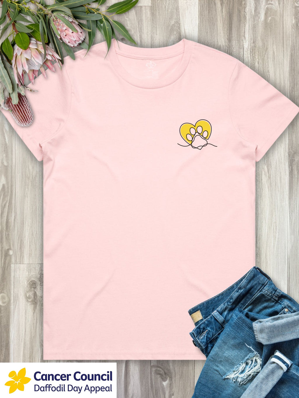 LIMITED EDITION Paw Prints On My Heart Ava Women's Regular Fit Tee