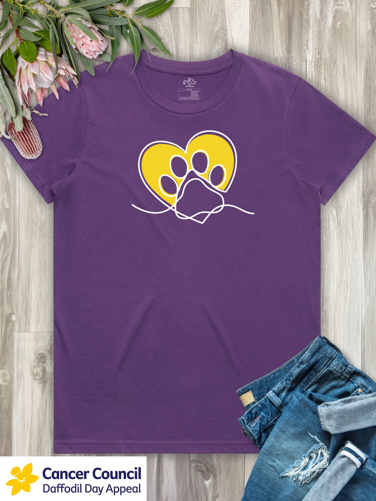 LIMITED EDITION Paw Prints On My Heart Ava Women's Regular Fit Tee