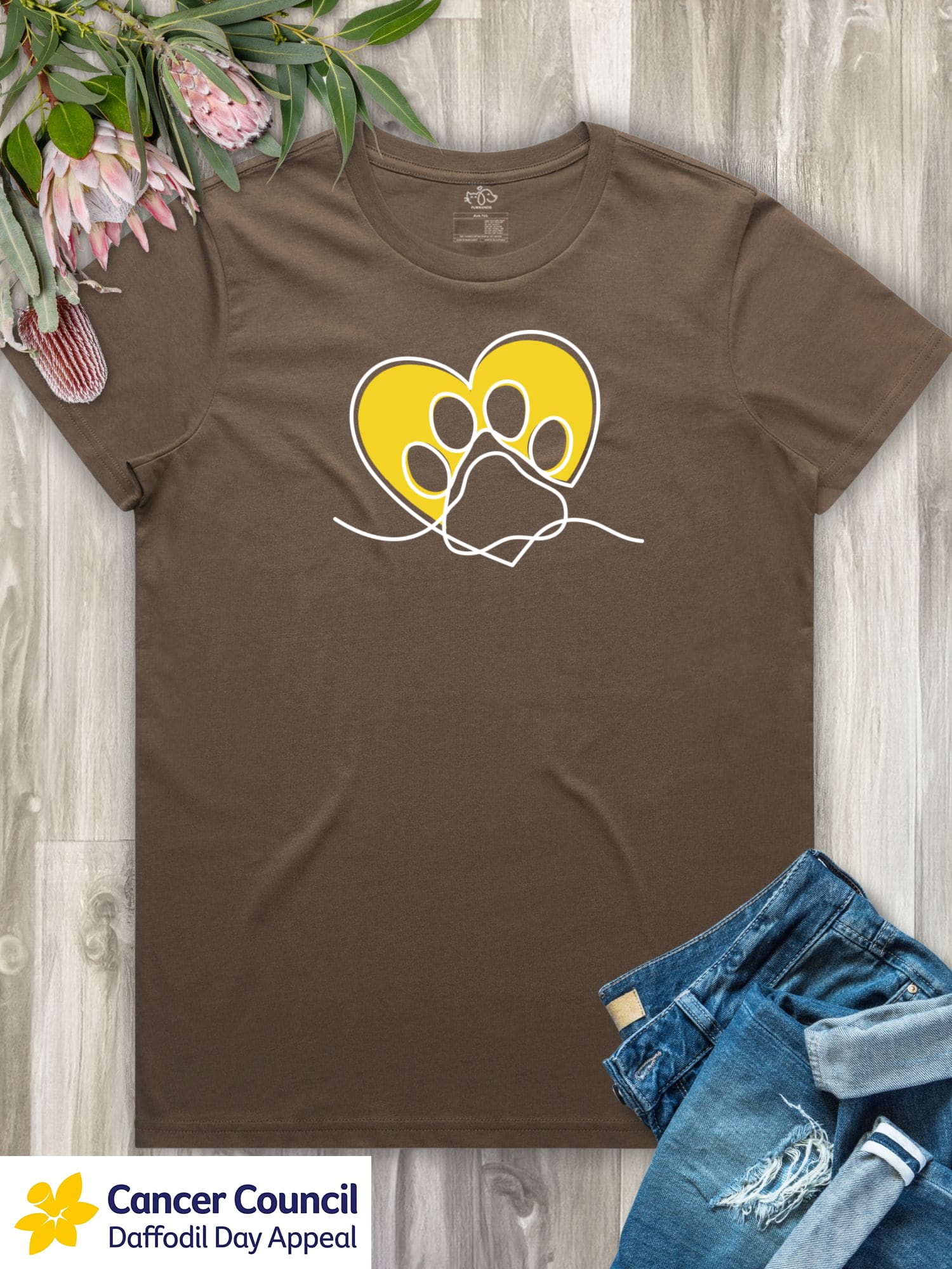 LIMITED EDITION Paw Prints On My Heart Ava Women's Regular Fit Tee