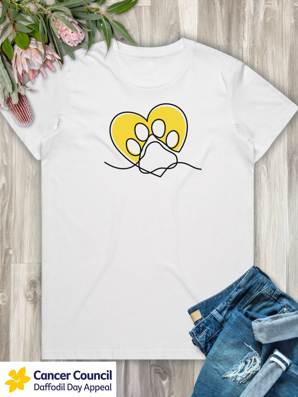 LIMITED EDITION Paw Prints On My Heart Ava Women's Regular Fit Tee