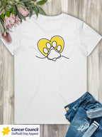 LIMITED EDITION Paw Prints On My Heart Ava Women's Regular Fit Tee