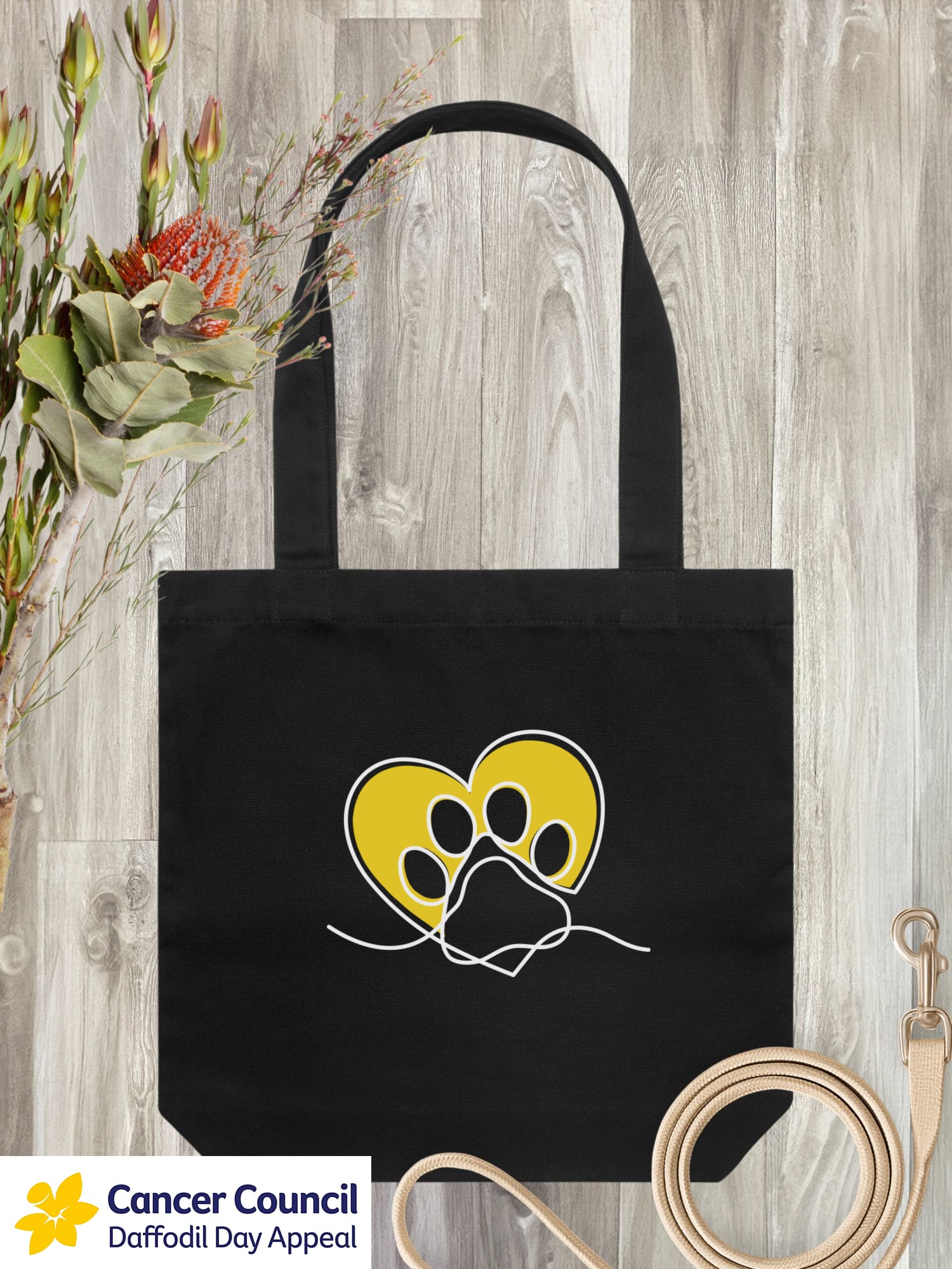 LIMITED EDITION Paw Prints On My Heart Edith Tote