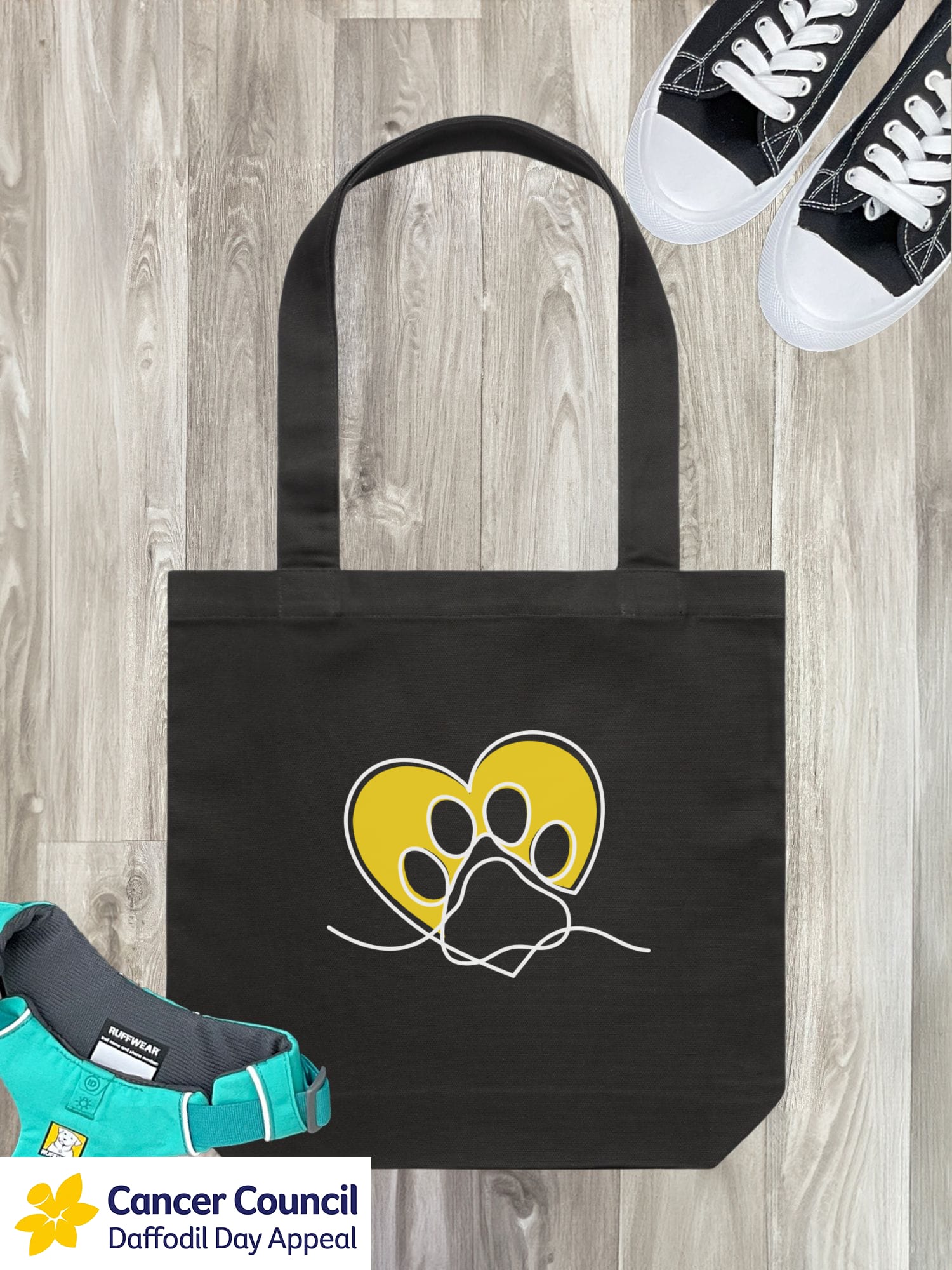 LIMITED EDITION Paw Prints On My Heart Edith Tote