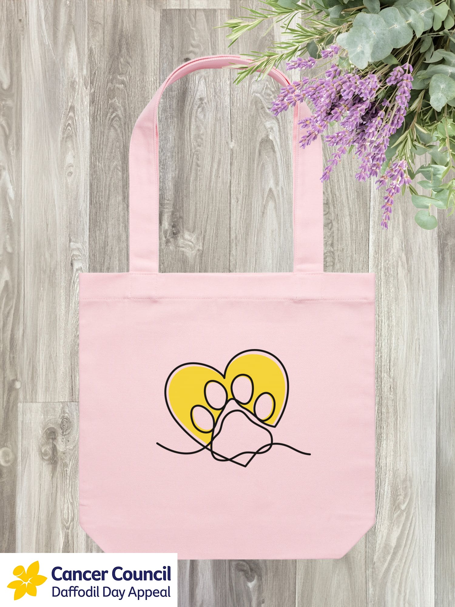 LIMITED EDITION Paw Prints On My Heart Edith Tote