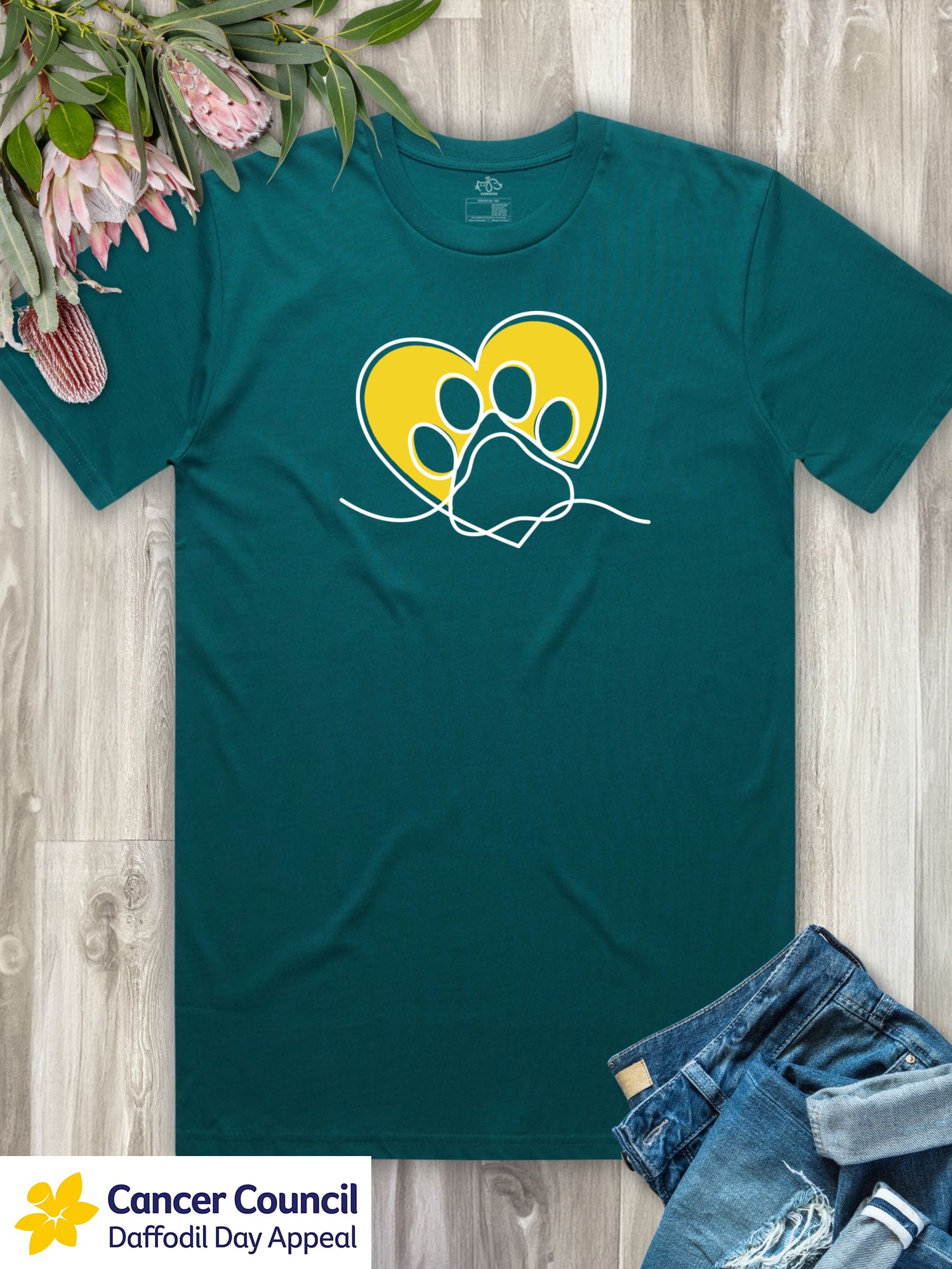LIMITED EDITION Paw Prints On My Heart Essential Unisex Tee