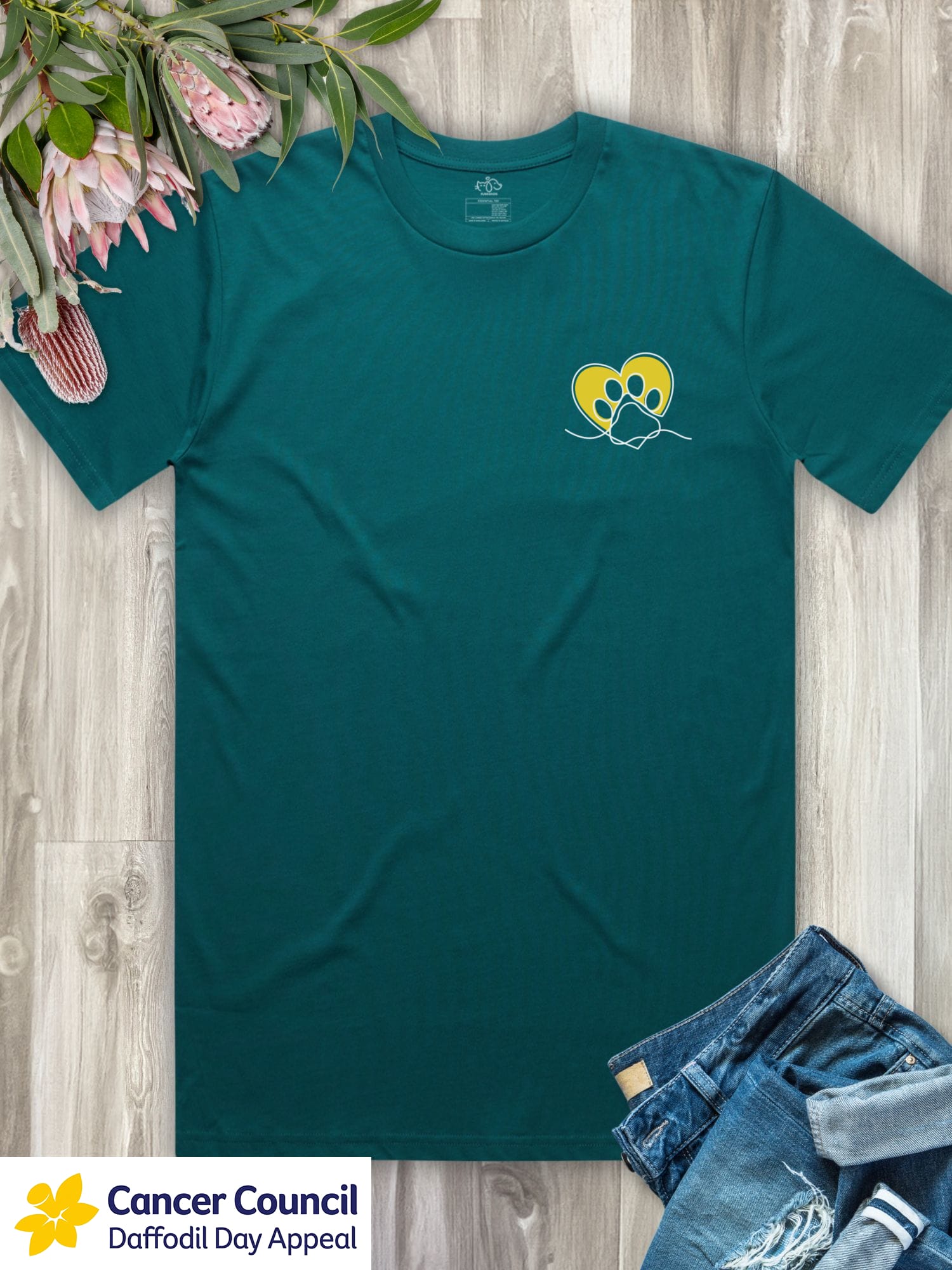 LIMITED EDITION Paw Prints On My Heart Essential Unisex Tee