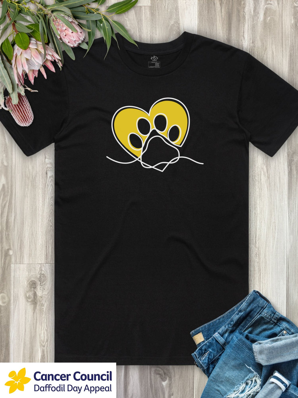 LIMITED EDITION Paw Prints On My Heart Essential Unisex Tee