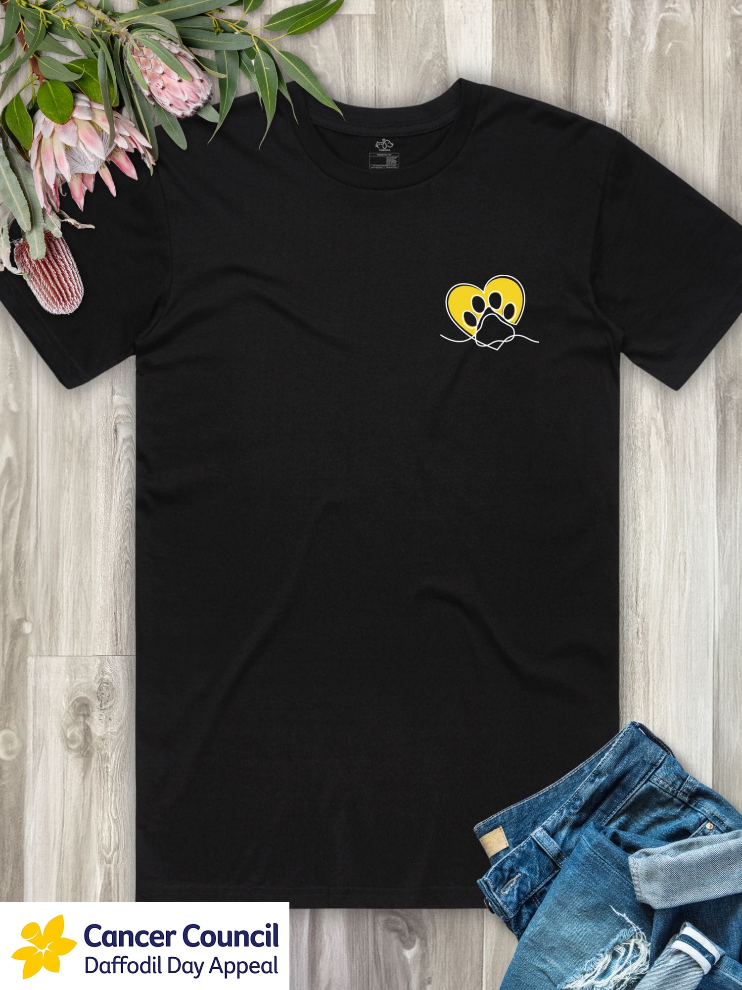 LIMITED EDITION Paw Prints On My Heart Essential Unisex Tee