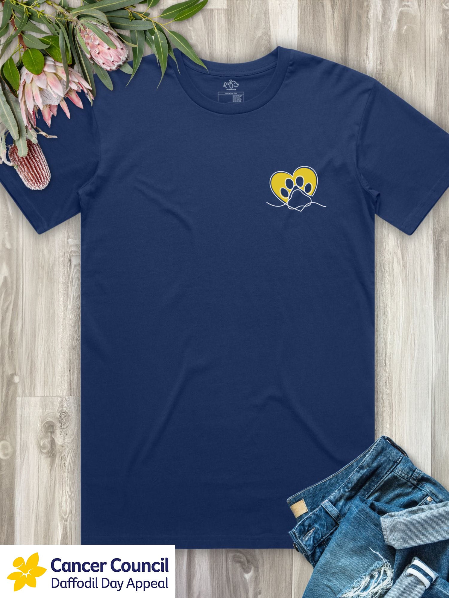 LIMITED EDITION Paw Prints On My Heart Essential Unisex Tee