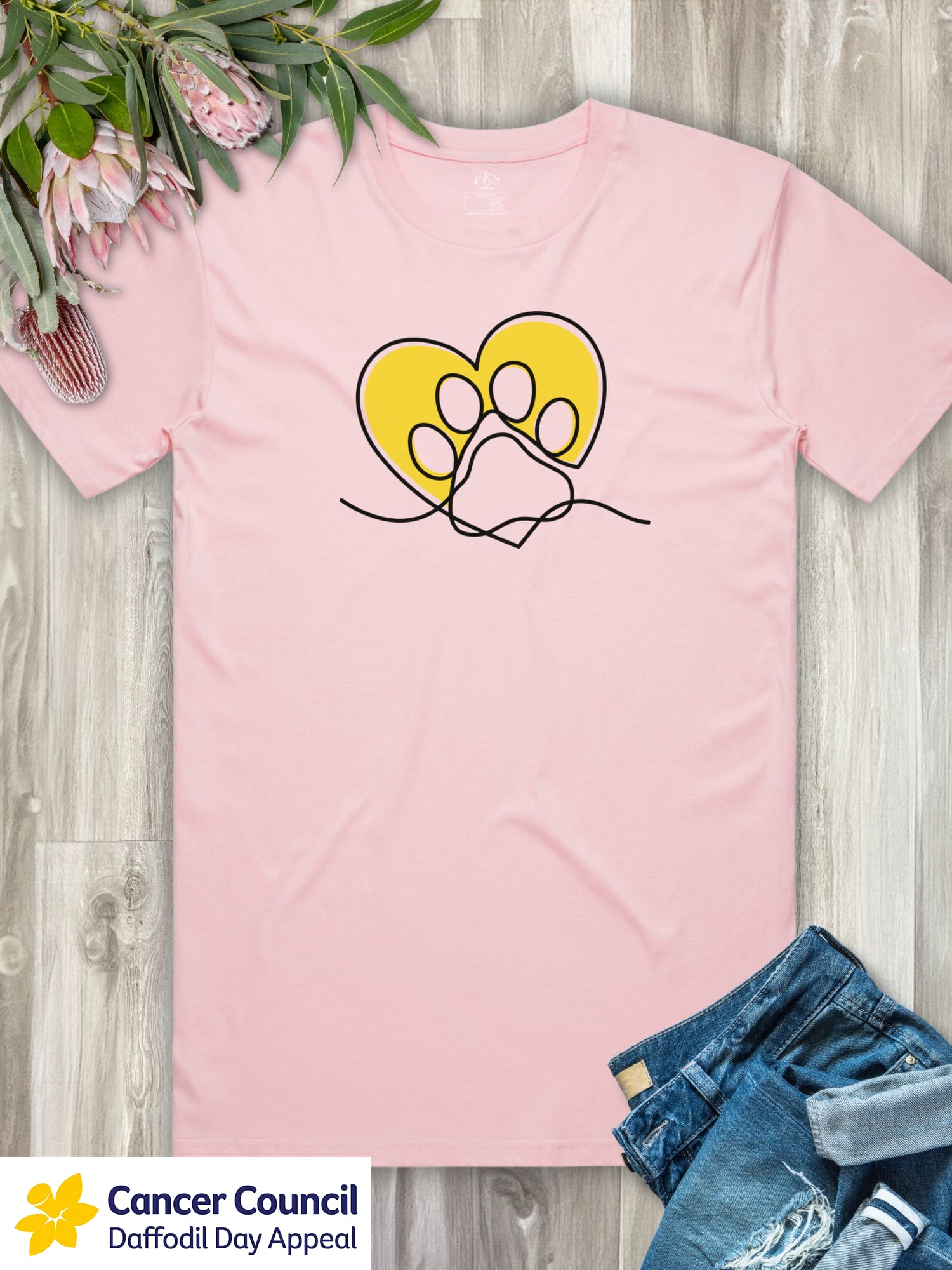 LIMITED EDITION Paw Prints On My Heart Essential Unisex Tee