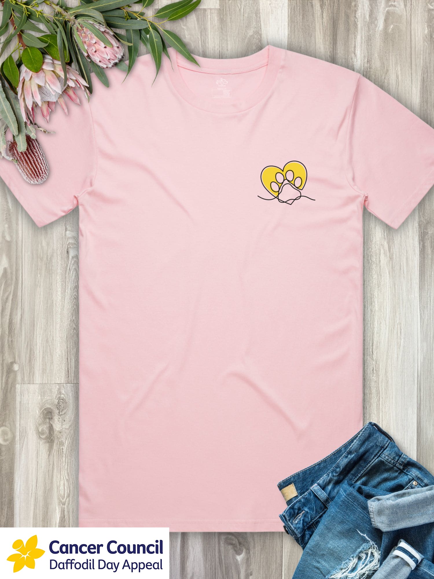 LIMITED EDITION Paw Prints On My Heart Essential Unisex Tee