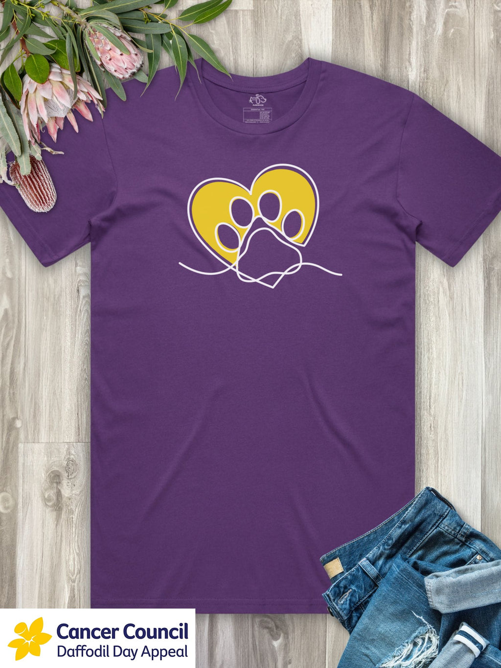 LIMITED EDITION Paw Prints On My Heart Essential Unisex Tee