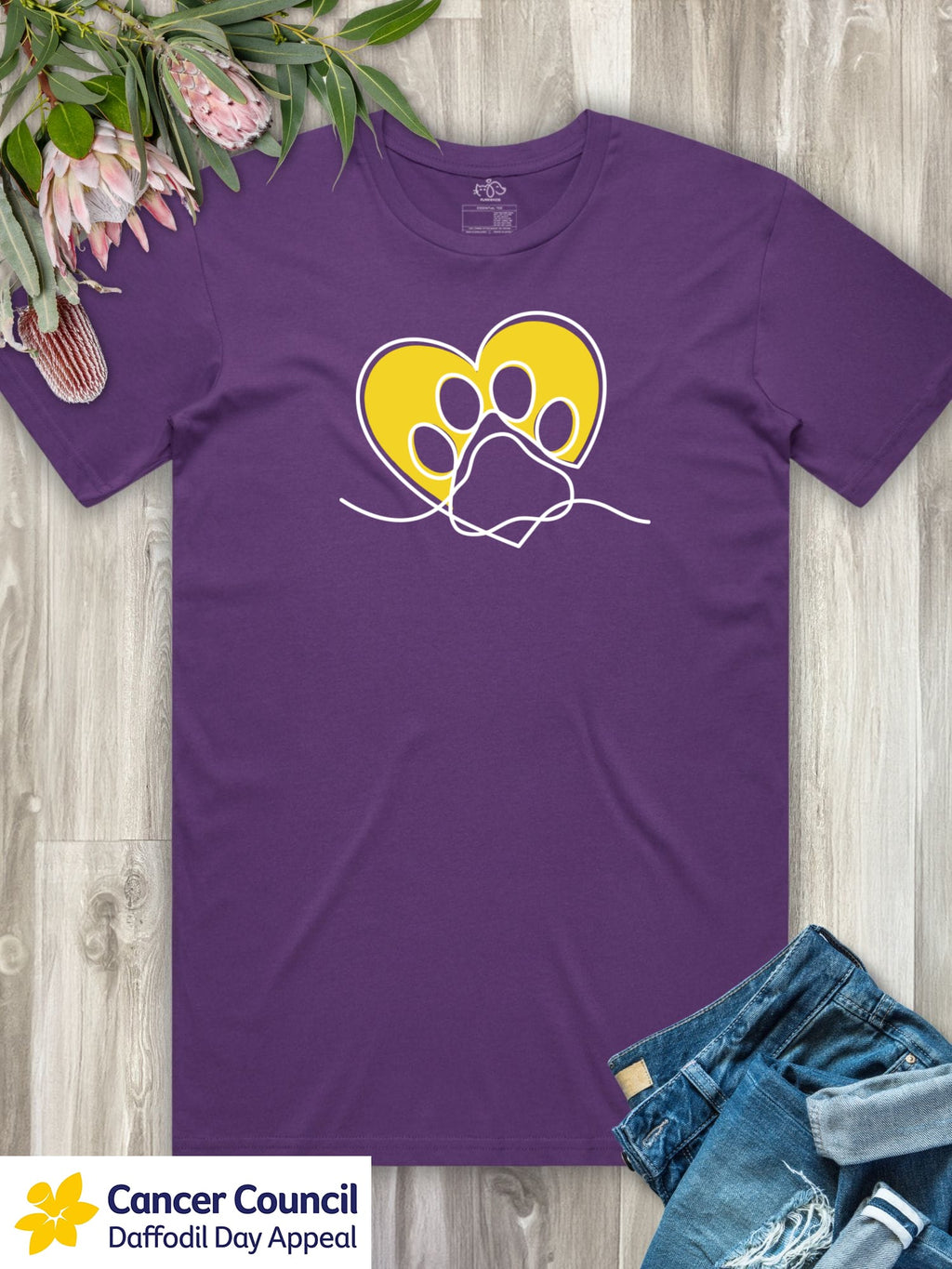 LIMITED EDITION Paw Prints On My Heart Essential Unisex Tee