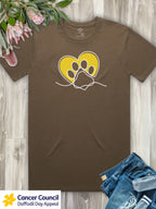 LIMITED EDITION Paw Prints On My Heart Essential Unisex Tee