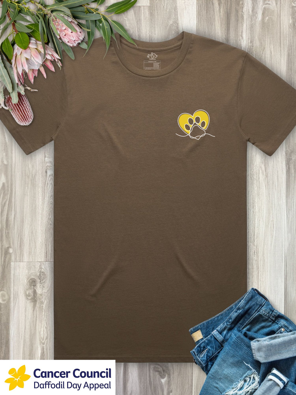 LIMITED EDITION Paw Prints On My Heart Essential Unisex Tee