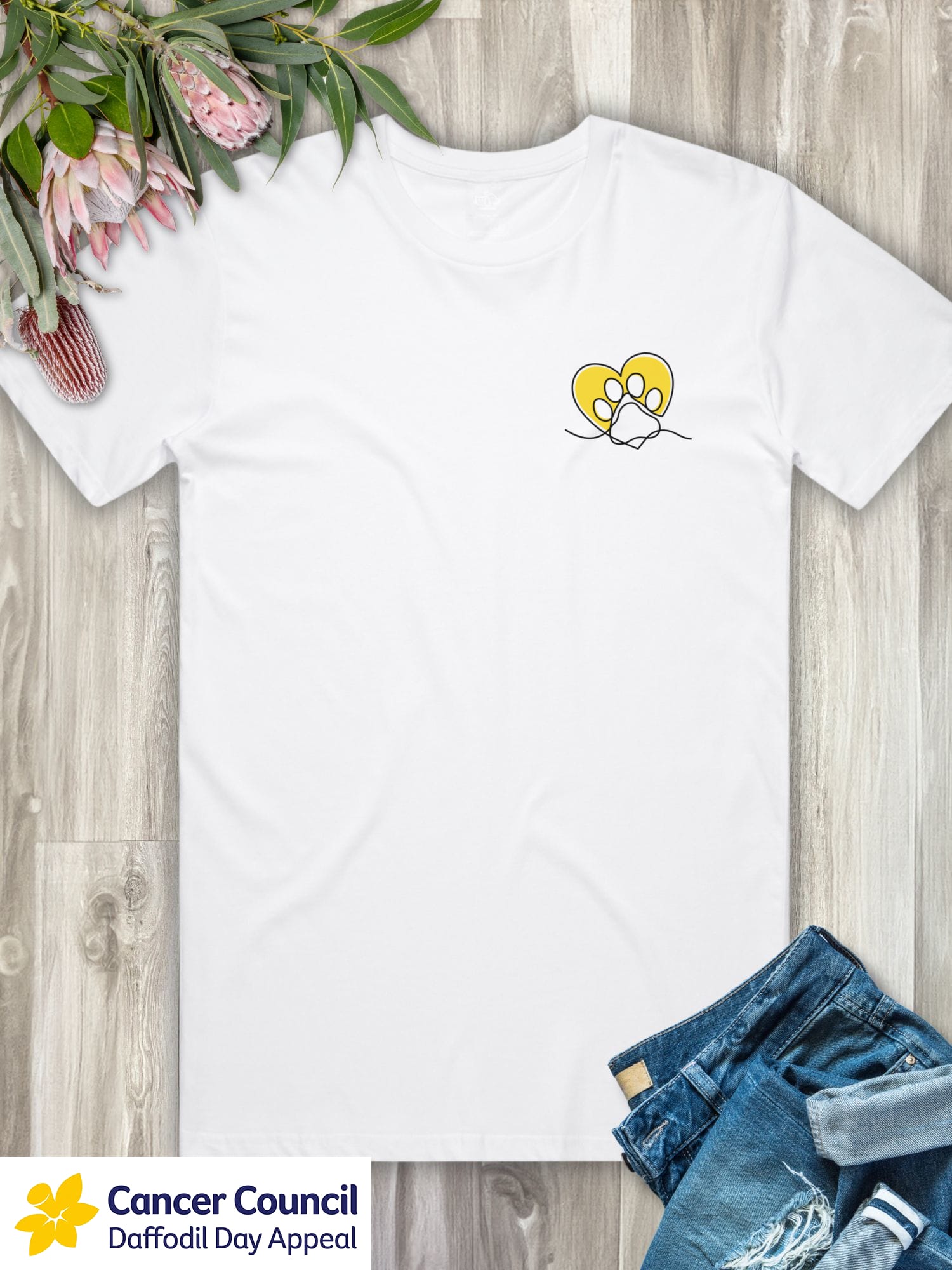 LIMITED EDITION Paw Prints On My Heart Essential Unisex Tee