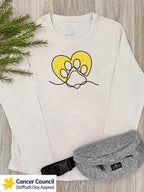 LIMITED EDITION Paw Prints On My Heart Olivia Women's Long Sleeve Tee