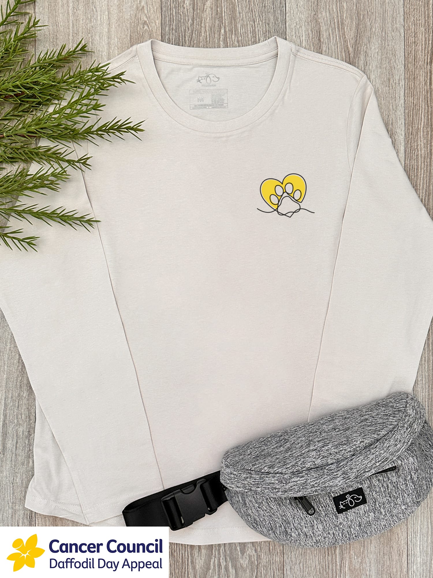 LIMITED EDITION Paw Prints On My Heart Olivia Women's Long Sleeve Tee