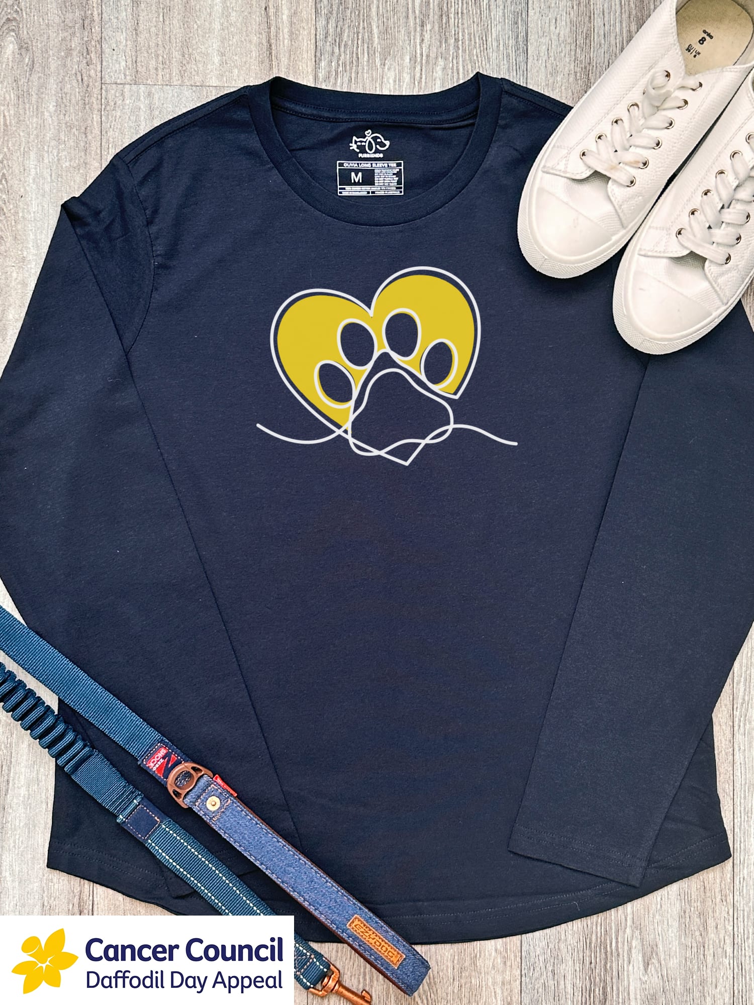 LIMITED EDITION Paw Prints On My Heart Olivia Women's Long Sleeve Tee