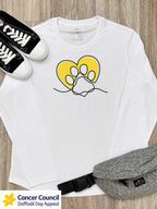 LIMITED EDITION Paw Prints On My Heart Olivia Women's Long Sleeve Tee