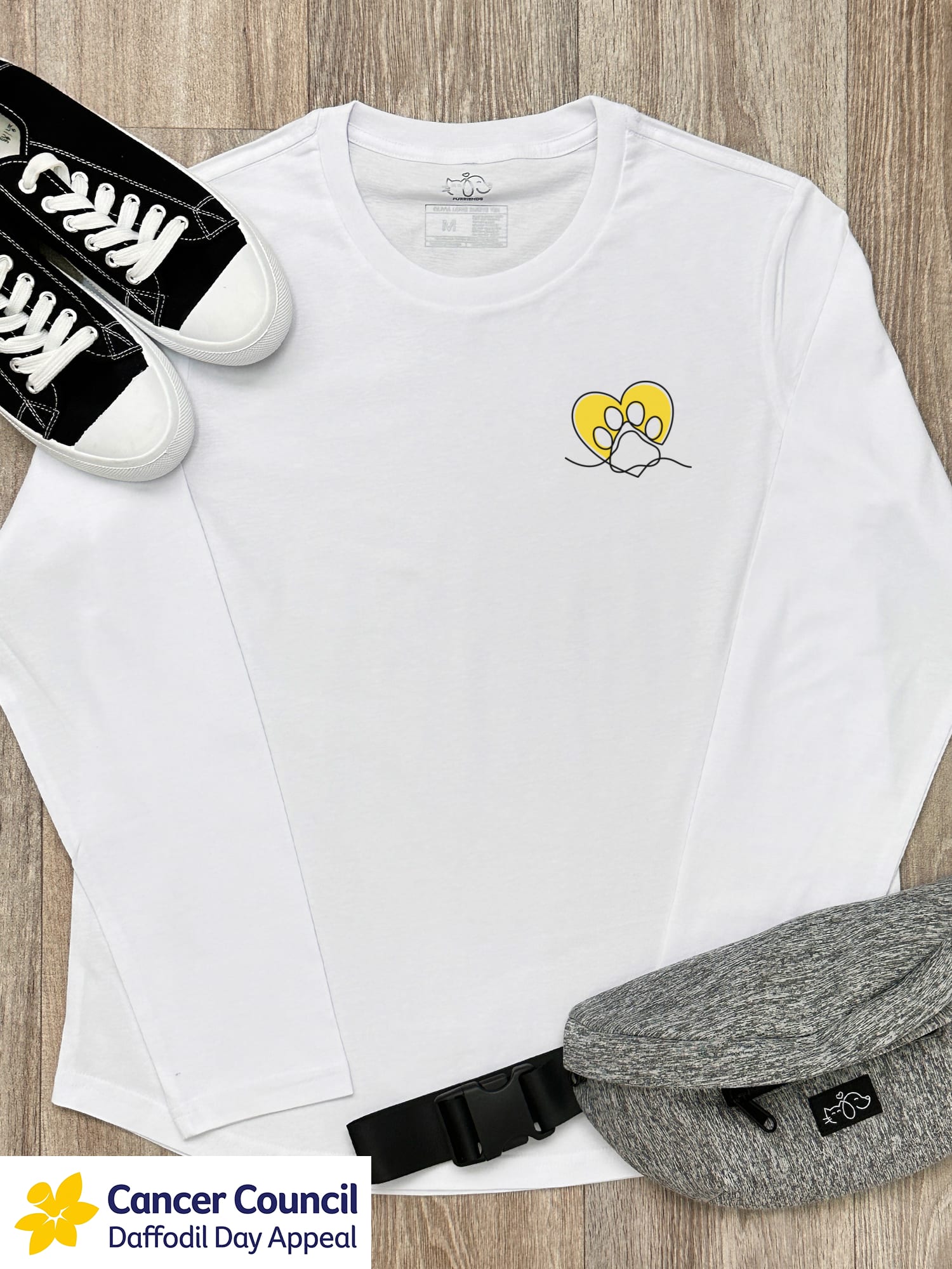 LIMITED EDITION Paw Prints On My Heart Olivia Women's Long Sleeve Tee