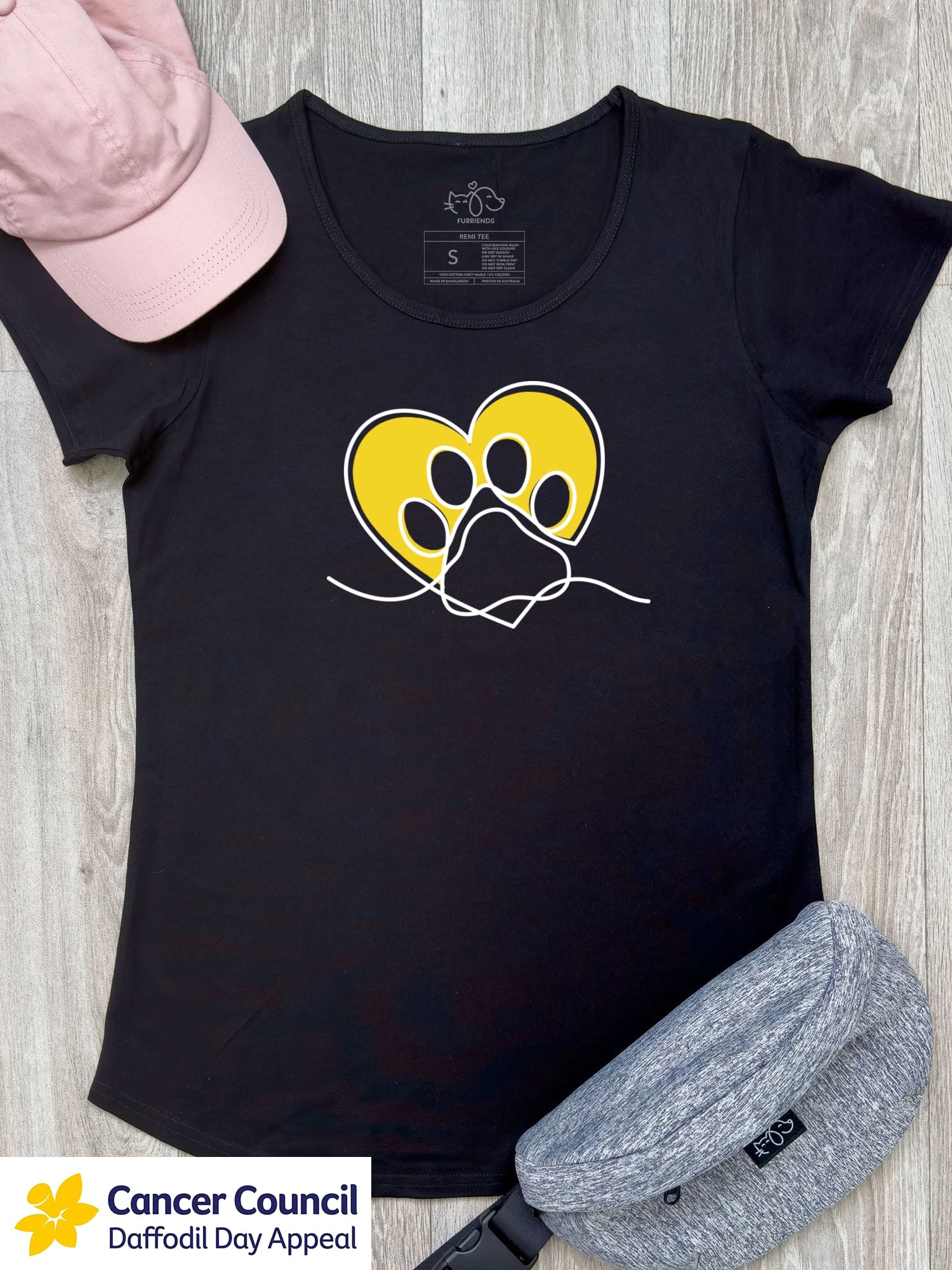 LIMITED EDITION Paw Prints On My Heart Remi Women's Scoop Neck Tee