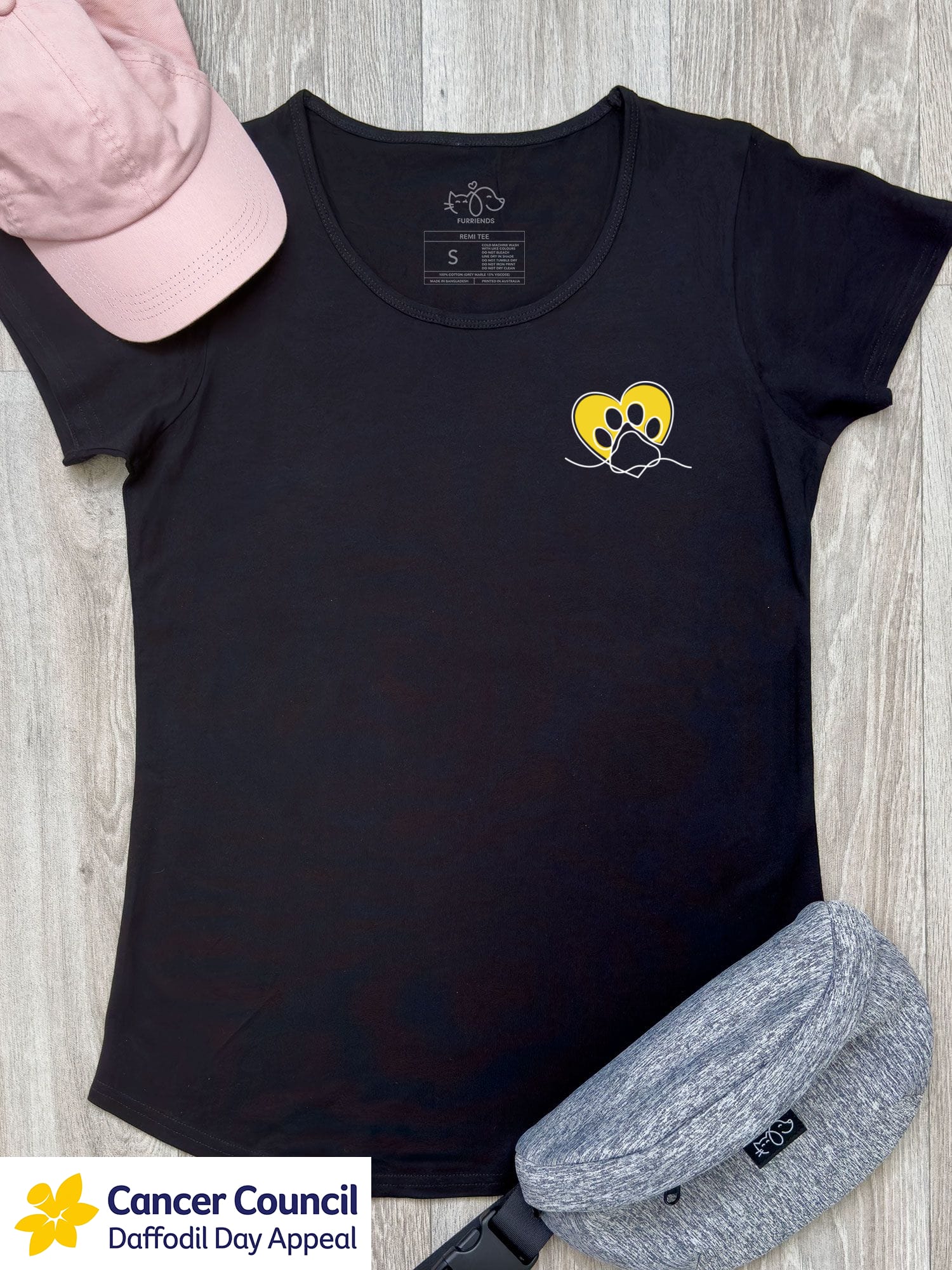 LIMITED EDITION Paw Prints On My Heart Remi Women's Scoop Neck Tee
