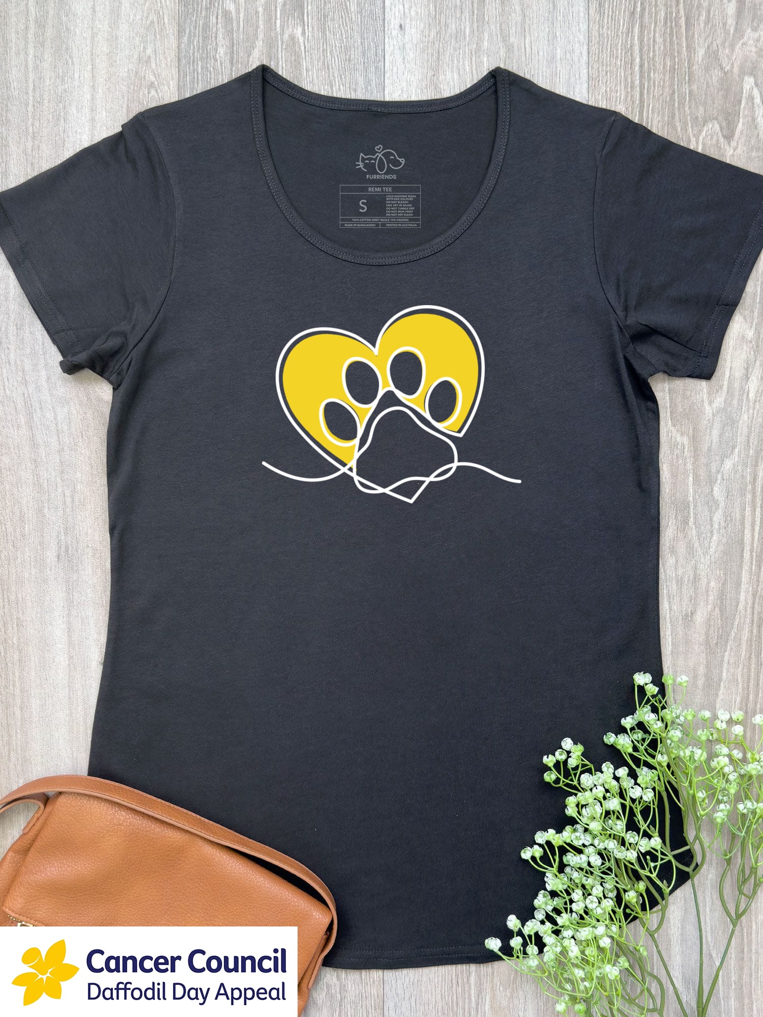 LIMITED EDITION Paw Prints On My Heart Remi Women's Scoop Neck Tee