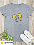 LIMITED EDITION Paw Prints On My Heart Remi Women's Scoop Neck Tee