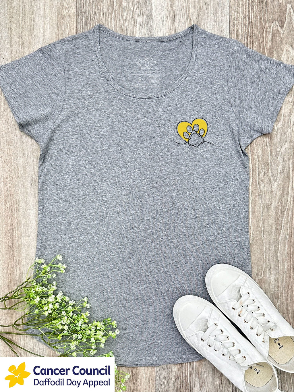 LIMITED EDITION Paw Prints On My Heart Remi Women's Scoop Neck Tee
