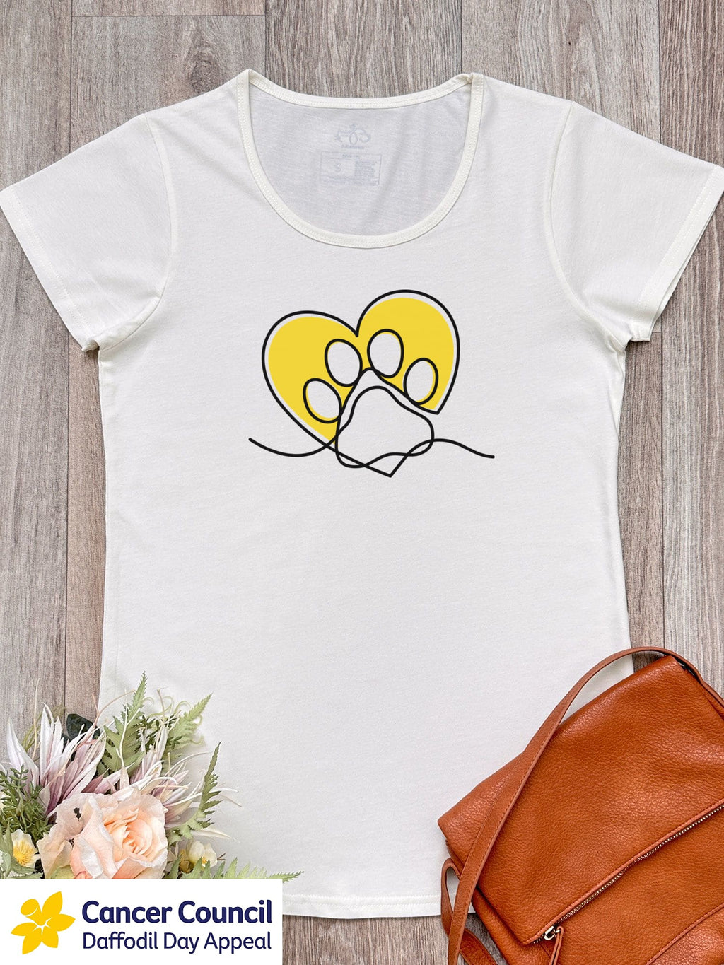 LIMITED EDITION Paw Prints On My Heart Remi Women's Scoop Neck Tee