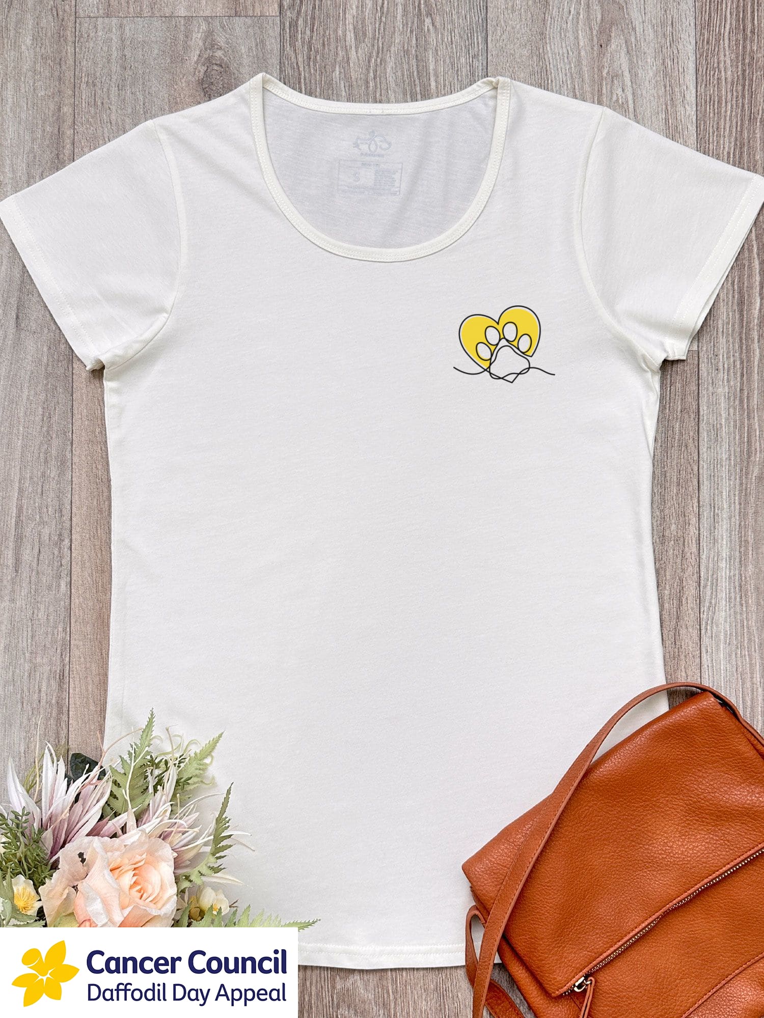 LIMITED EDITION Paw Prints On My Heart Remi Women's Scoop Neck Tee