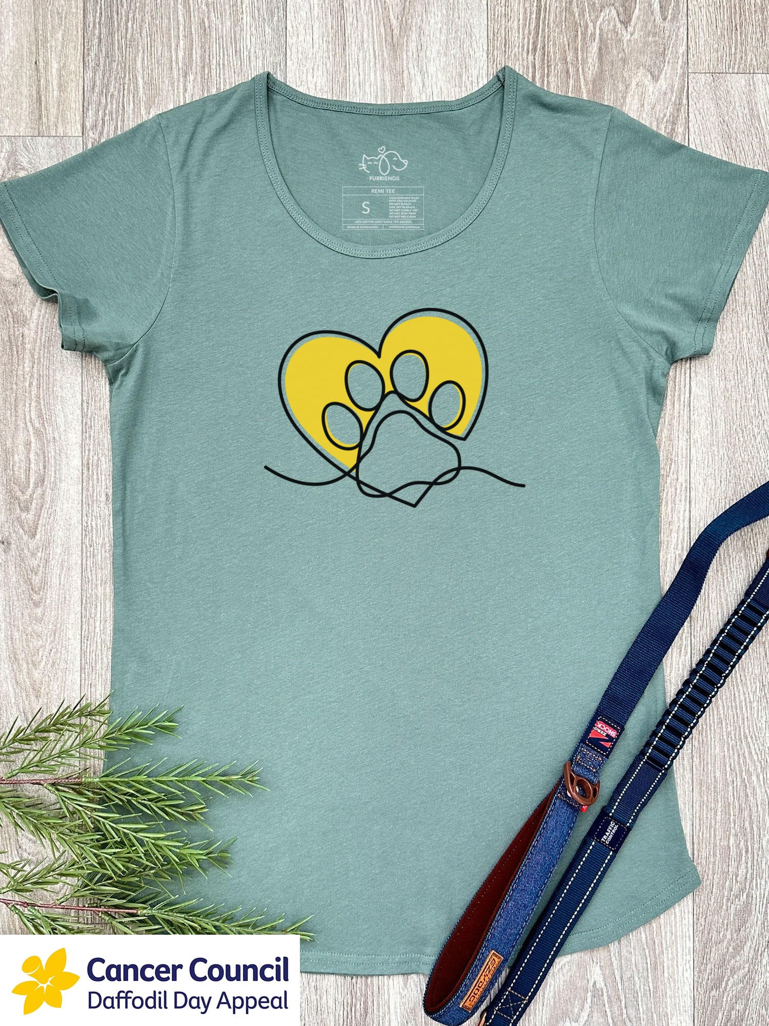 LIMITED EDITION Paw Prints On My Heart Remi Women's Scoop Neck Tee