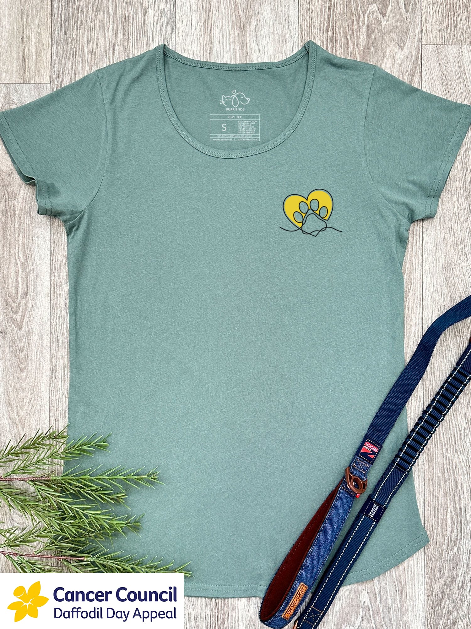 LIMITED EDITION Paw Prints On My Heart Remi Women's Scoop Neck Tee