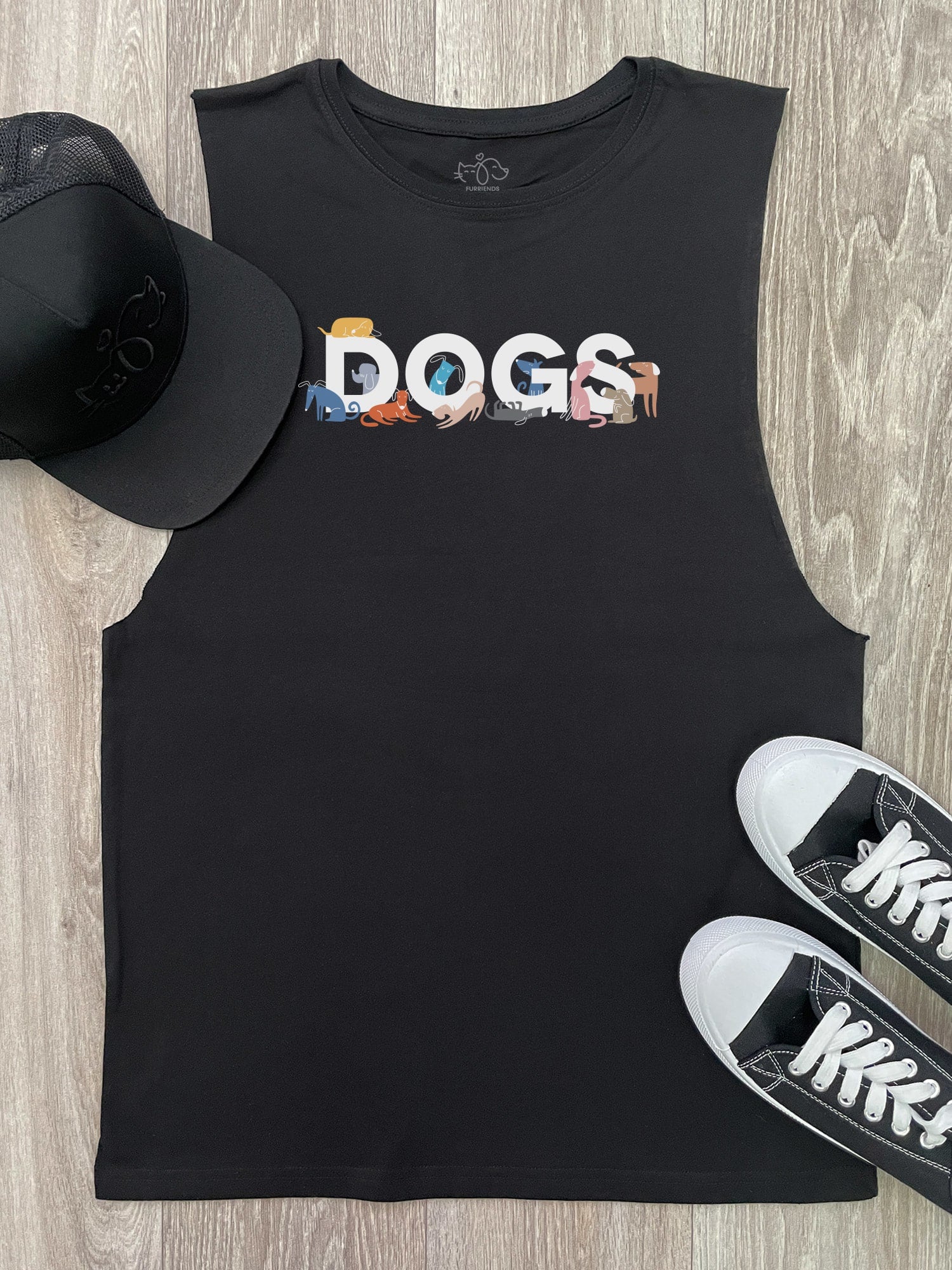 Dogs Because People Suck Axel Drop Armhole Tank