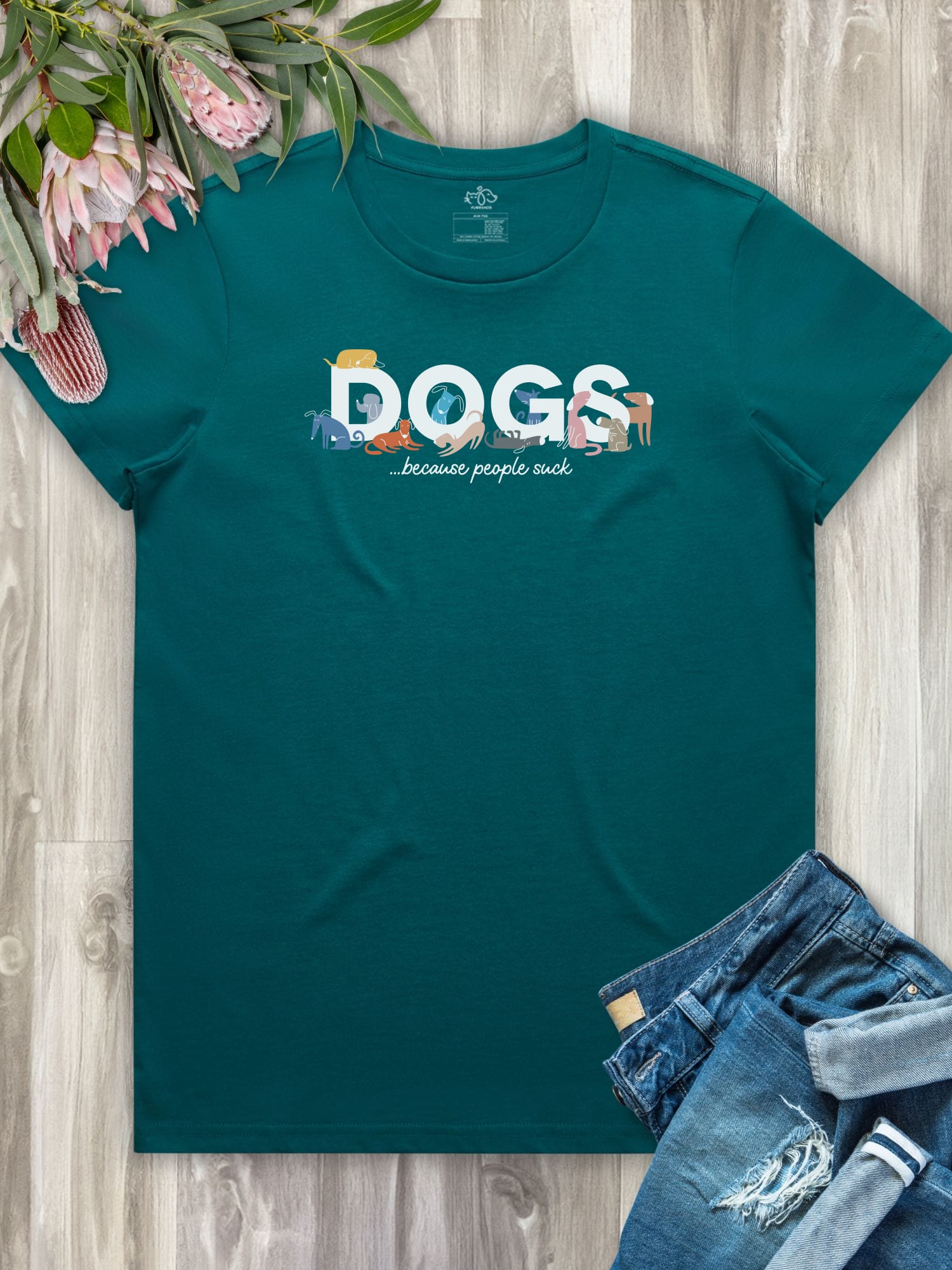 Dogs Because People Suck Ava Women's Regular Fit Tee