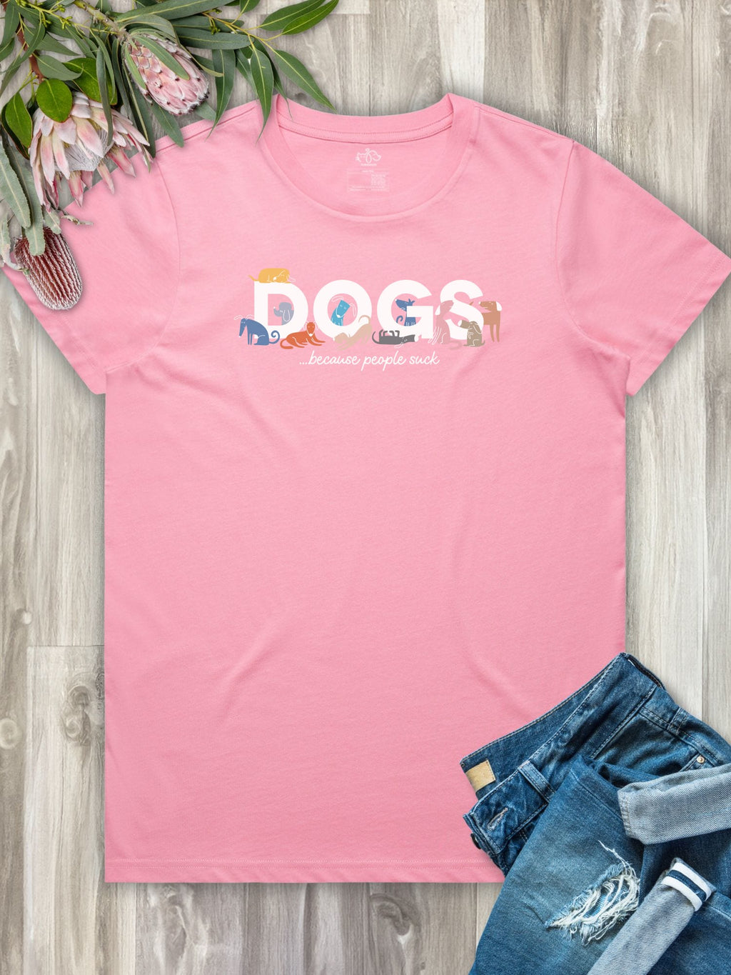 Dogs Because People Suck Ava Women's Regular Fit Tee