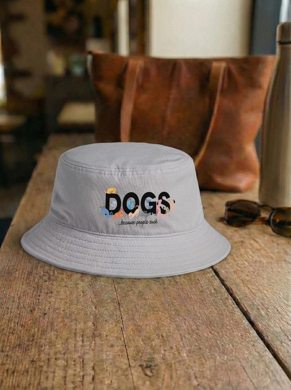 Dogs Because People Suck Bucket Hat