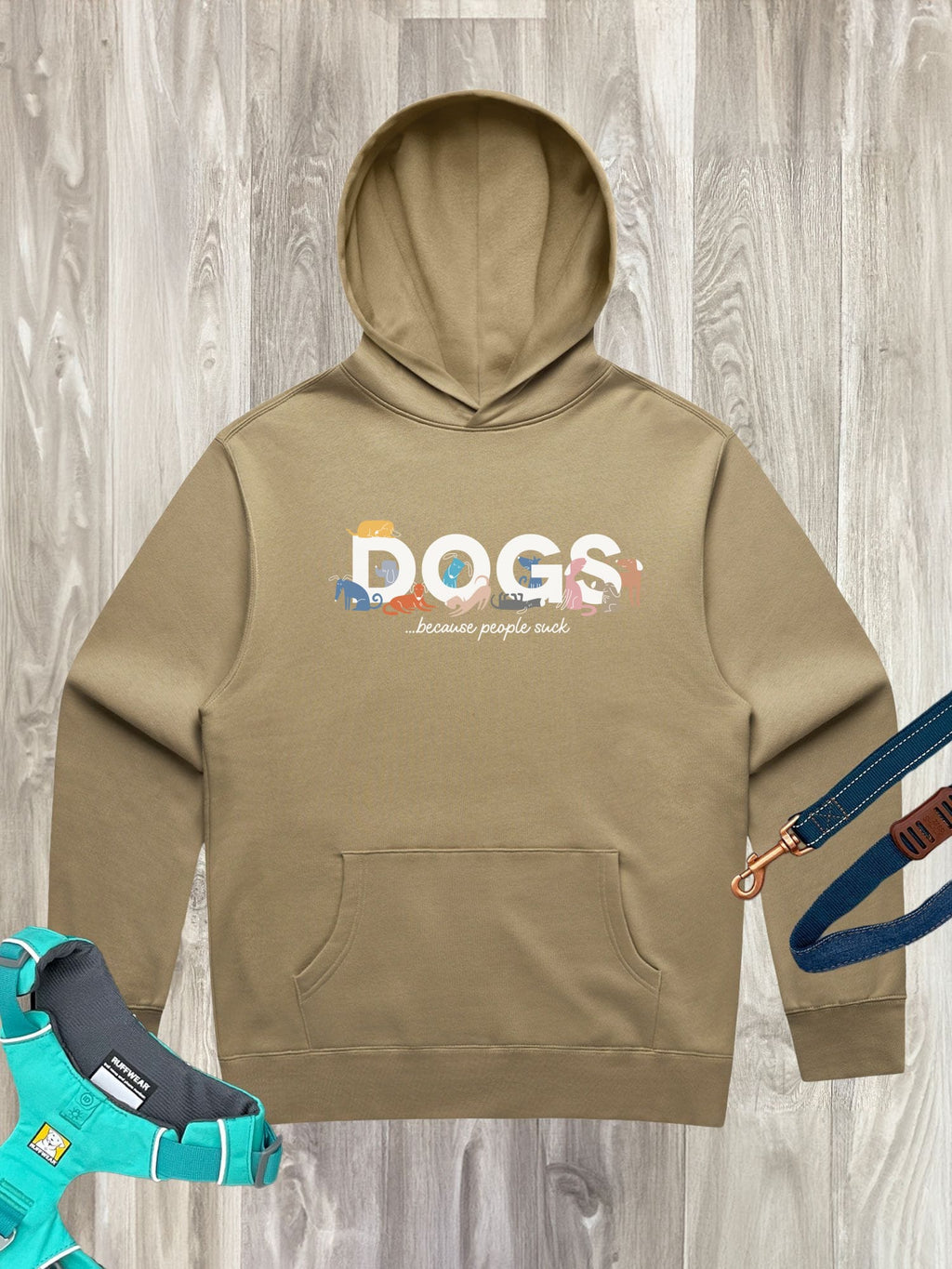 Dogs Because People Suck Men's Comfort Hood
