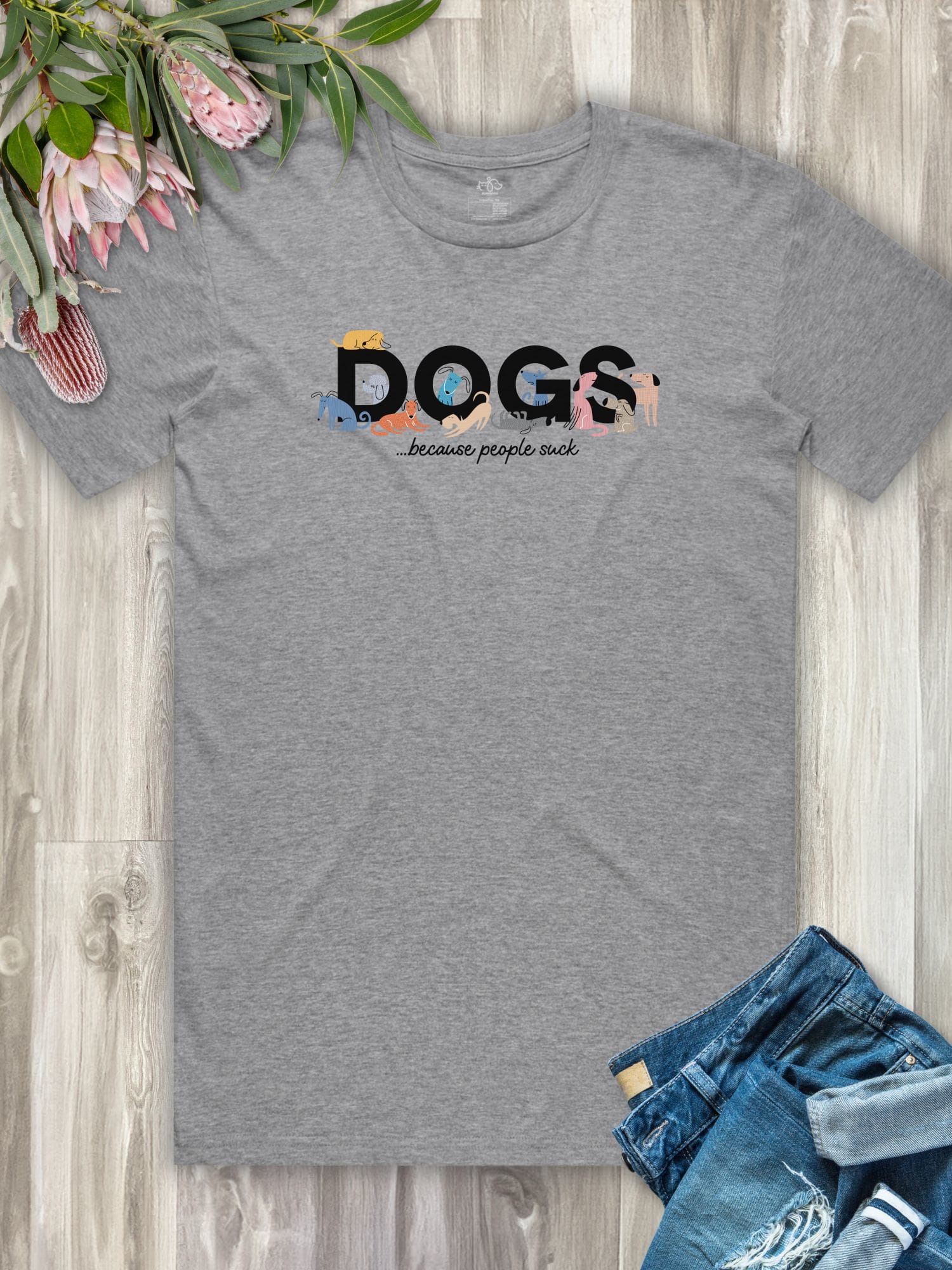 Dogs Because People Suck Essential Unisex Tee
