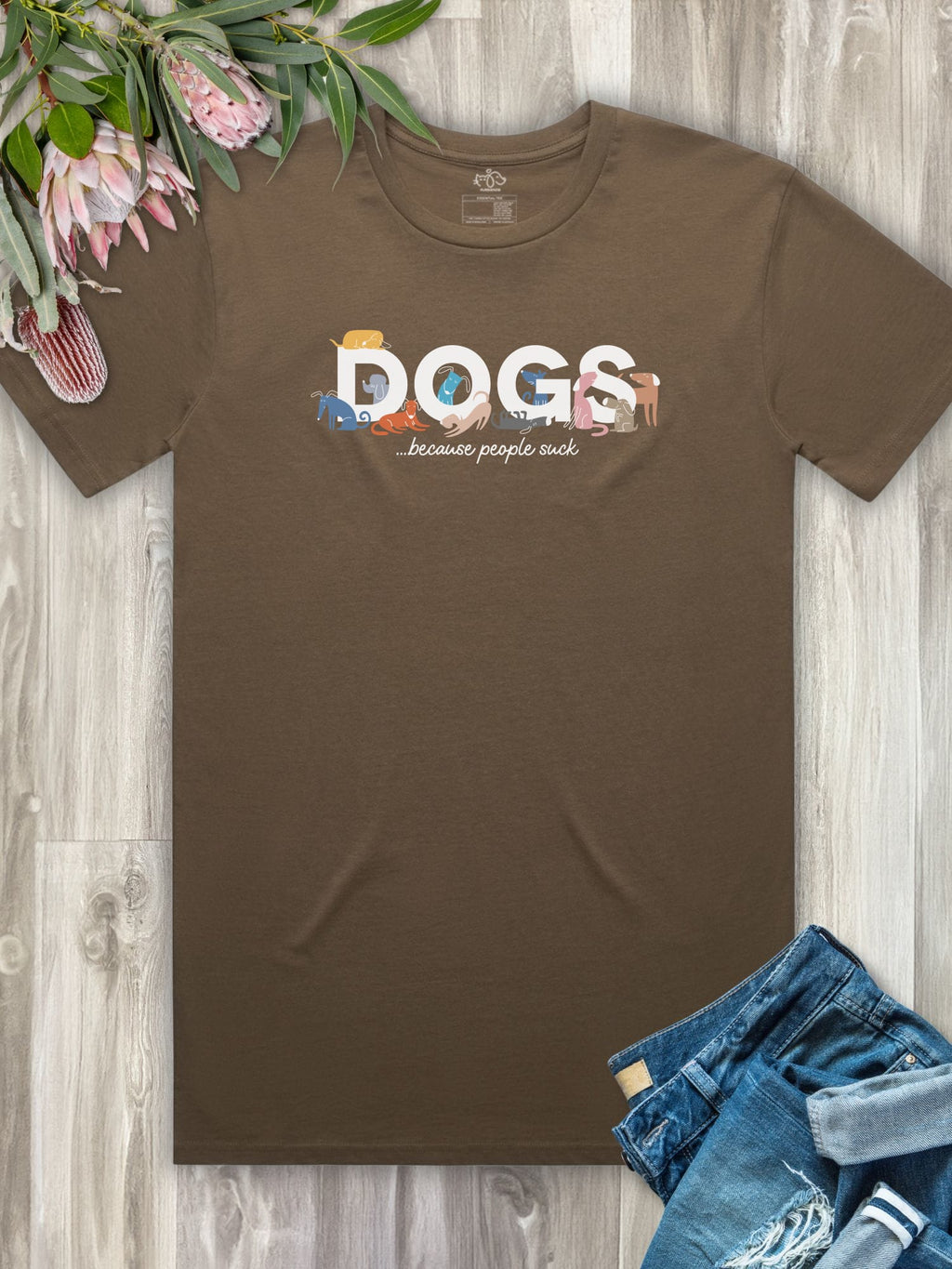 Dogs Because People Suck Essential Unisex Tee