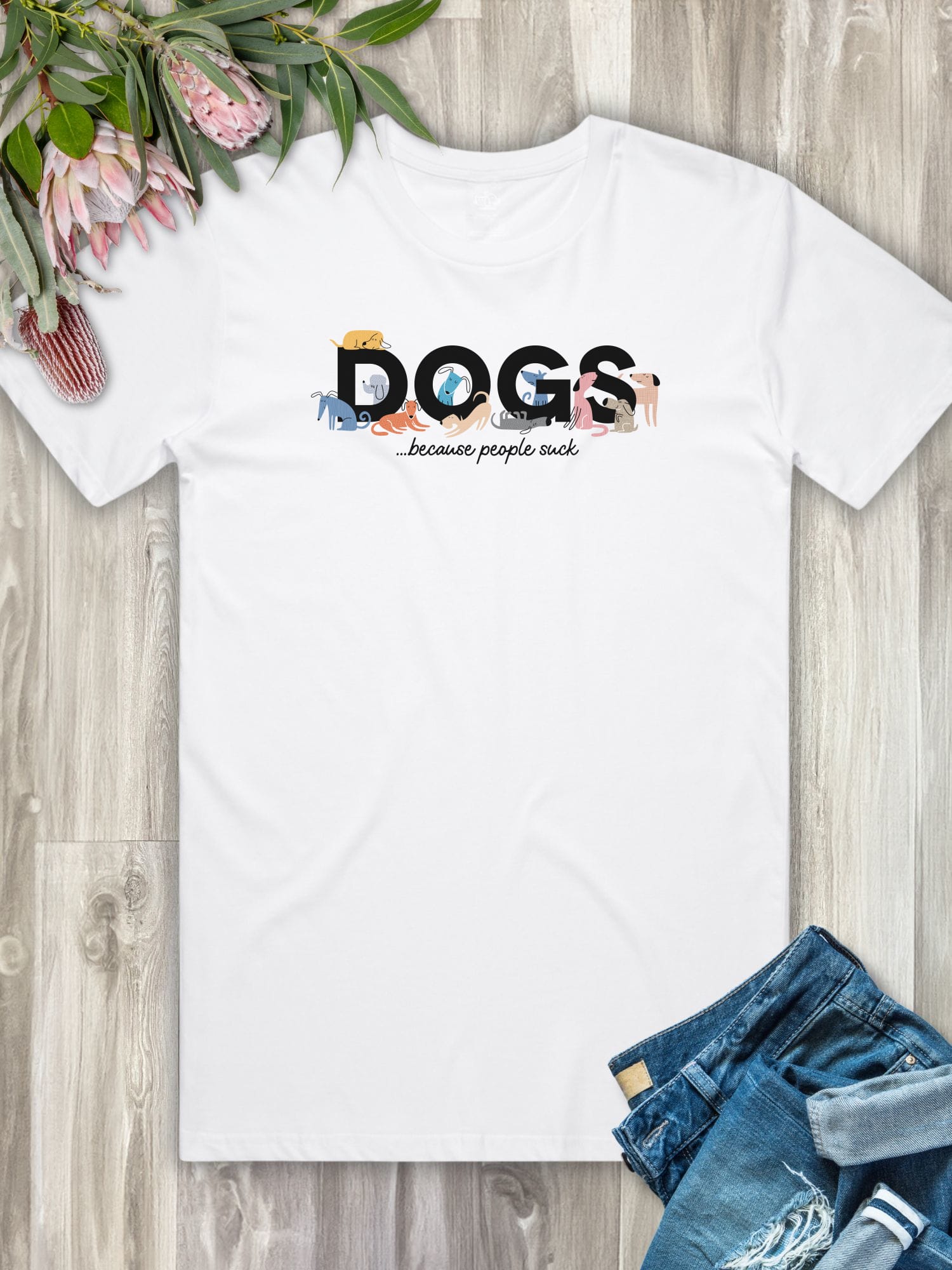 Dogs Because People Suck Essential Unisex Tee