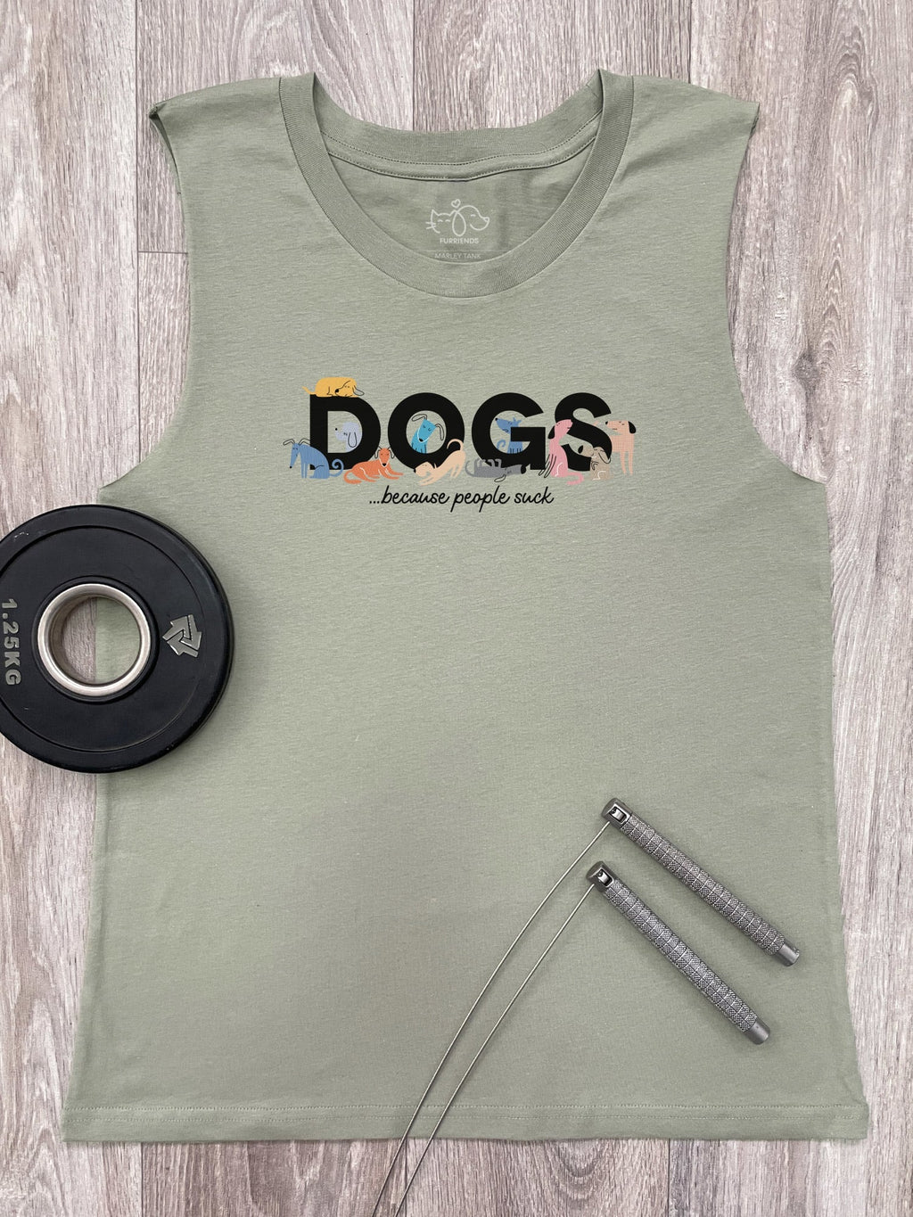 Dogs Because People Suck Marley Tank